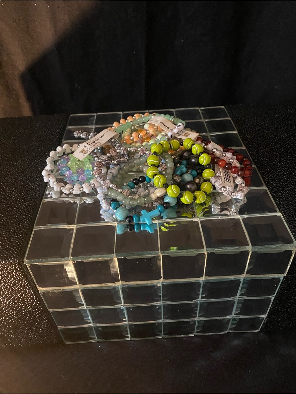 Bag of Bracelets Colorful Beaded Stretch Bracelet Set most are new with tag